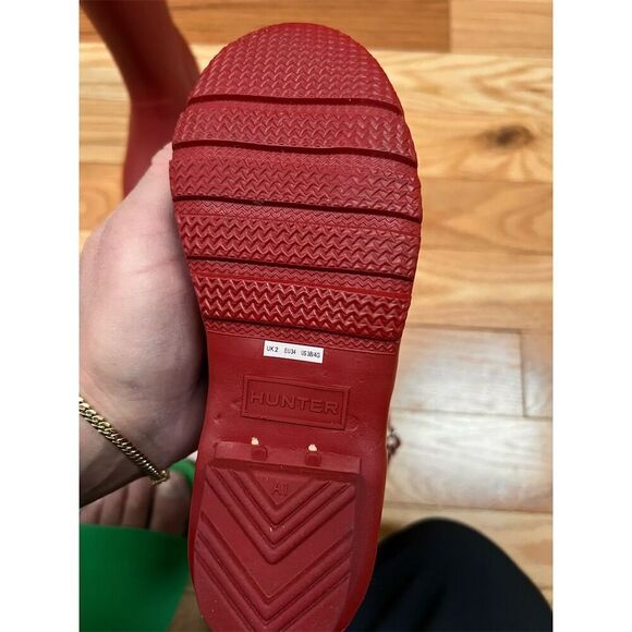 Hunter Original Kids Red Rain Boots Size 3B/4G Boys Knee High - Picture 12 of 16